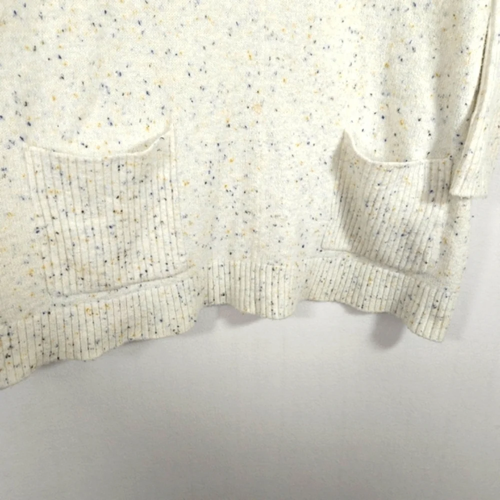 LOFT Oversized Speckled Cowl Neck Tunic Sweater S